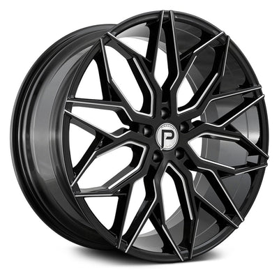 Pinnacle Mystic Black Milled Wheel