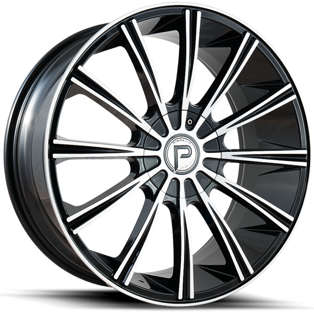 Pinnacle Slick Black Machined Wheel