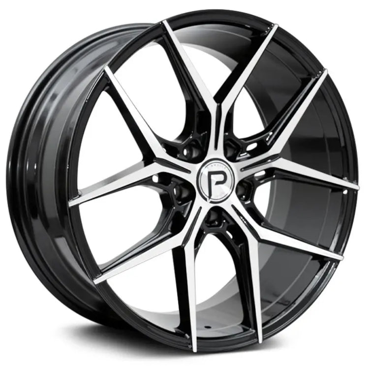Pinnacle Splendent Black Machined Wheel