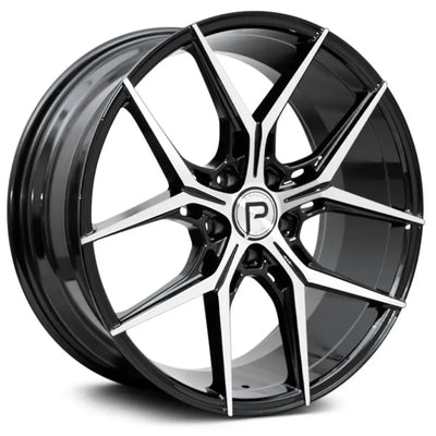 Pinnacle Splendent Black Machined Wheel