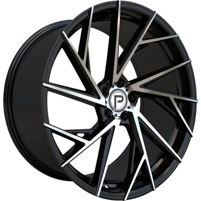 Pinnacle Swank Black Machined Wheel