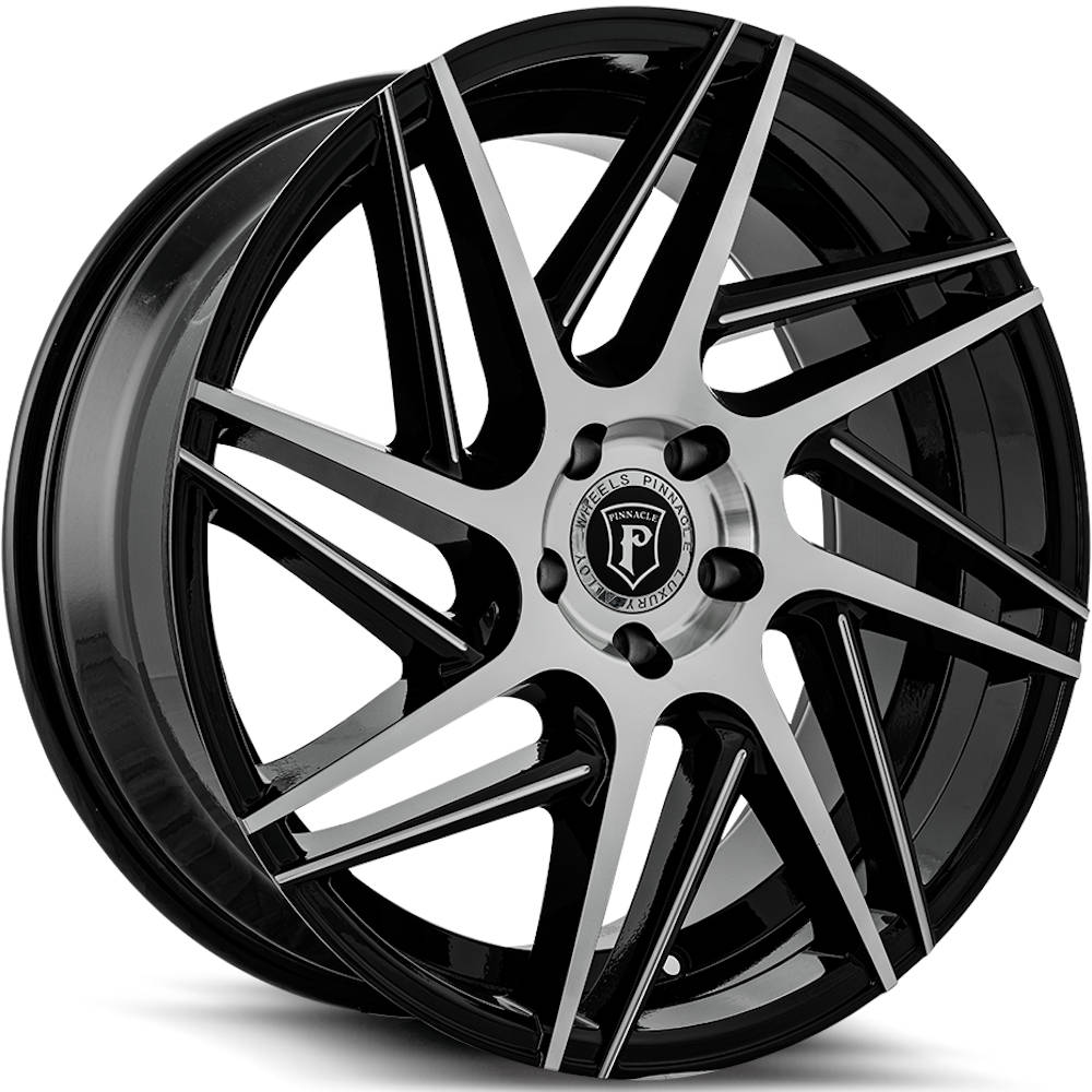 Pinnacle Swerve Black Machined Wheel