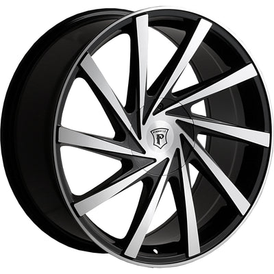 Pinnacle Turbina Black Machined Wheel