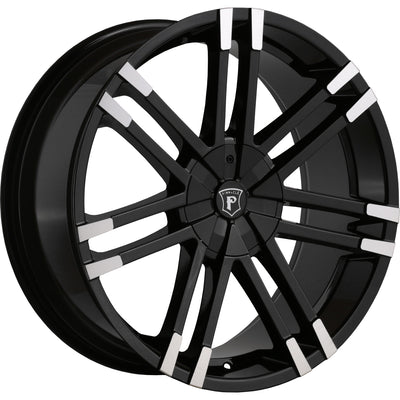 Pinnacle Valenti Black Machined Wheel