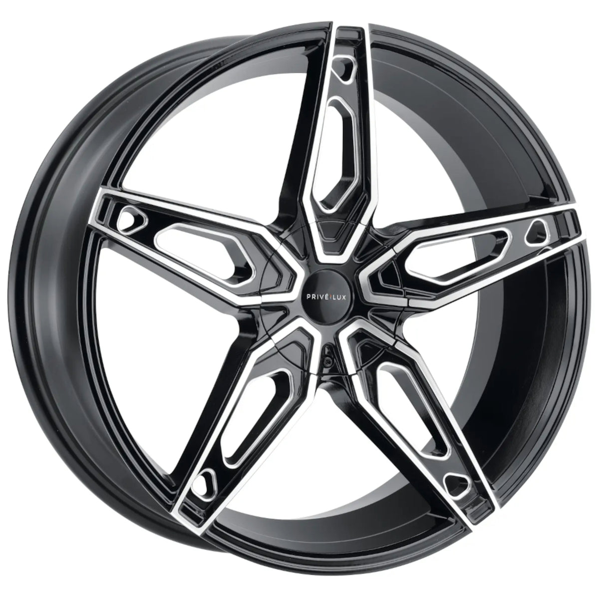 Privelux PL6 Black Machined Wheel