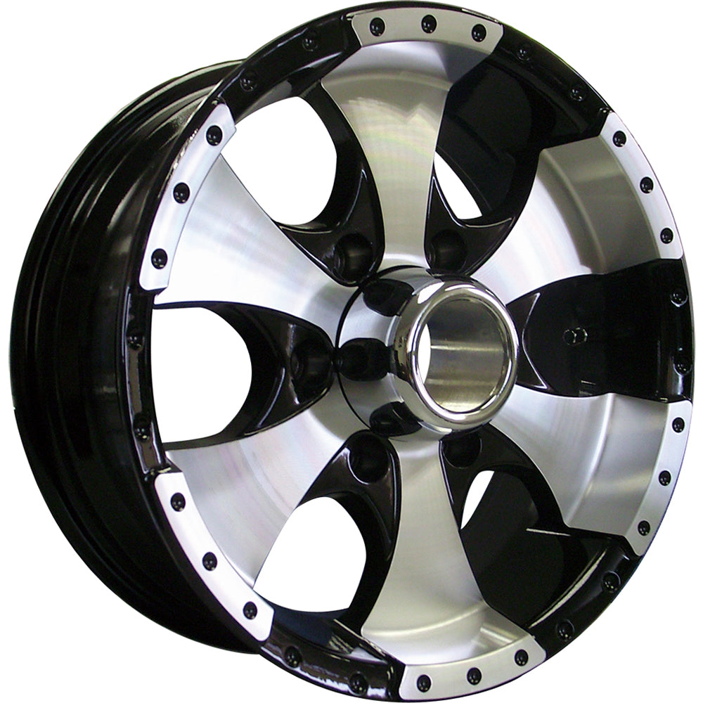 Ion 136 Gloss Black Machined wheel