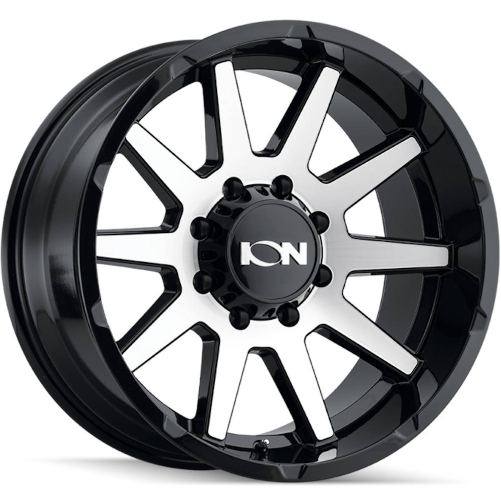 Ion 143 Gloss Black Machined wheel
