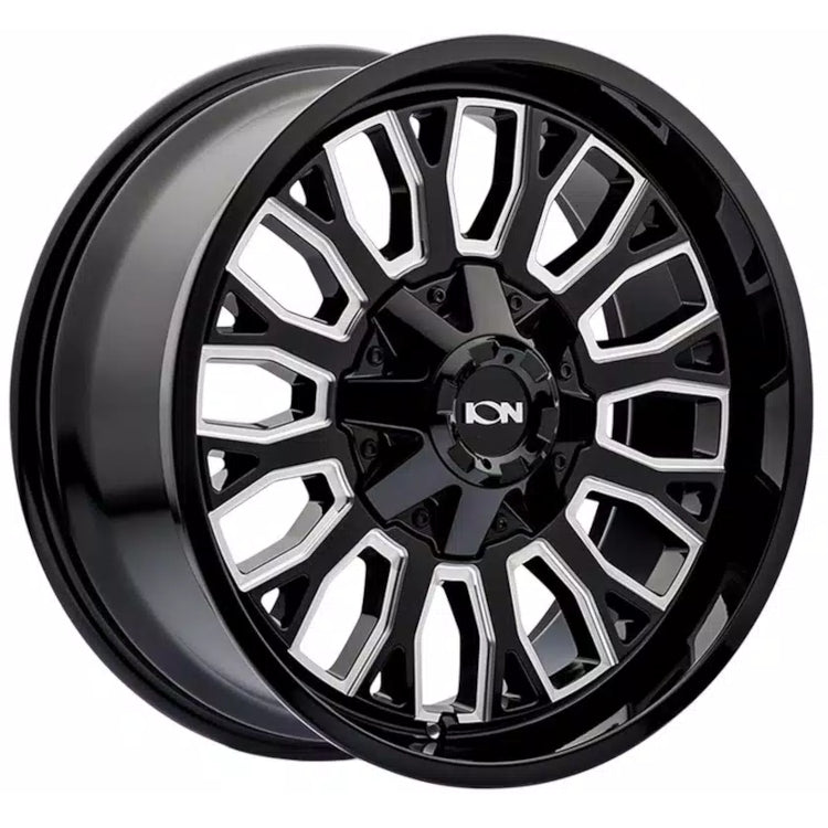 Ion 152 Gloss Black Milled wheel