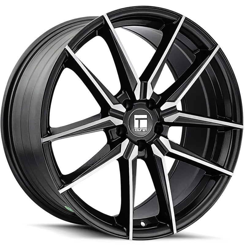 Touren TR94 18x8 Gloss Graphite Brushed with Dark premium Euro wheel