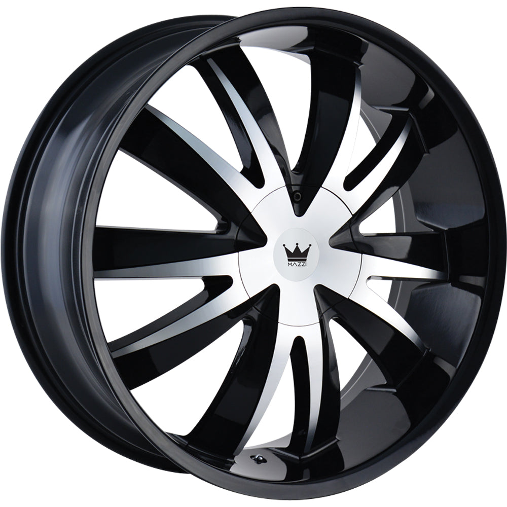 Mazzi EDGE 337 Gloss Black Machined wheel