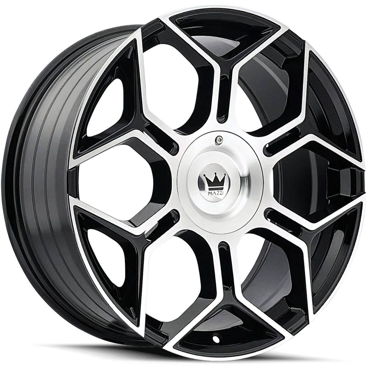 Mazzi LIBRA 379 Gloss Black Machined wheel