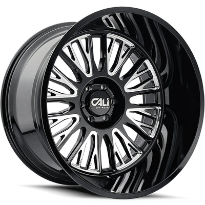 Cali Off-Road VERTEX 9116 Gloss Black Milled wheel