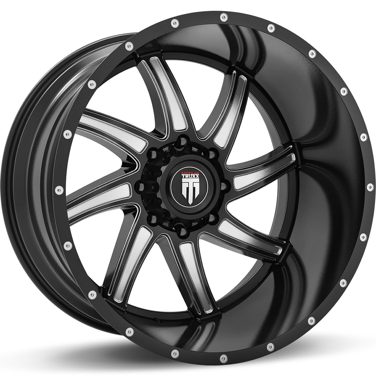 American Truxx Vortex Black with Milled Sp wheel