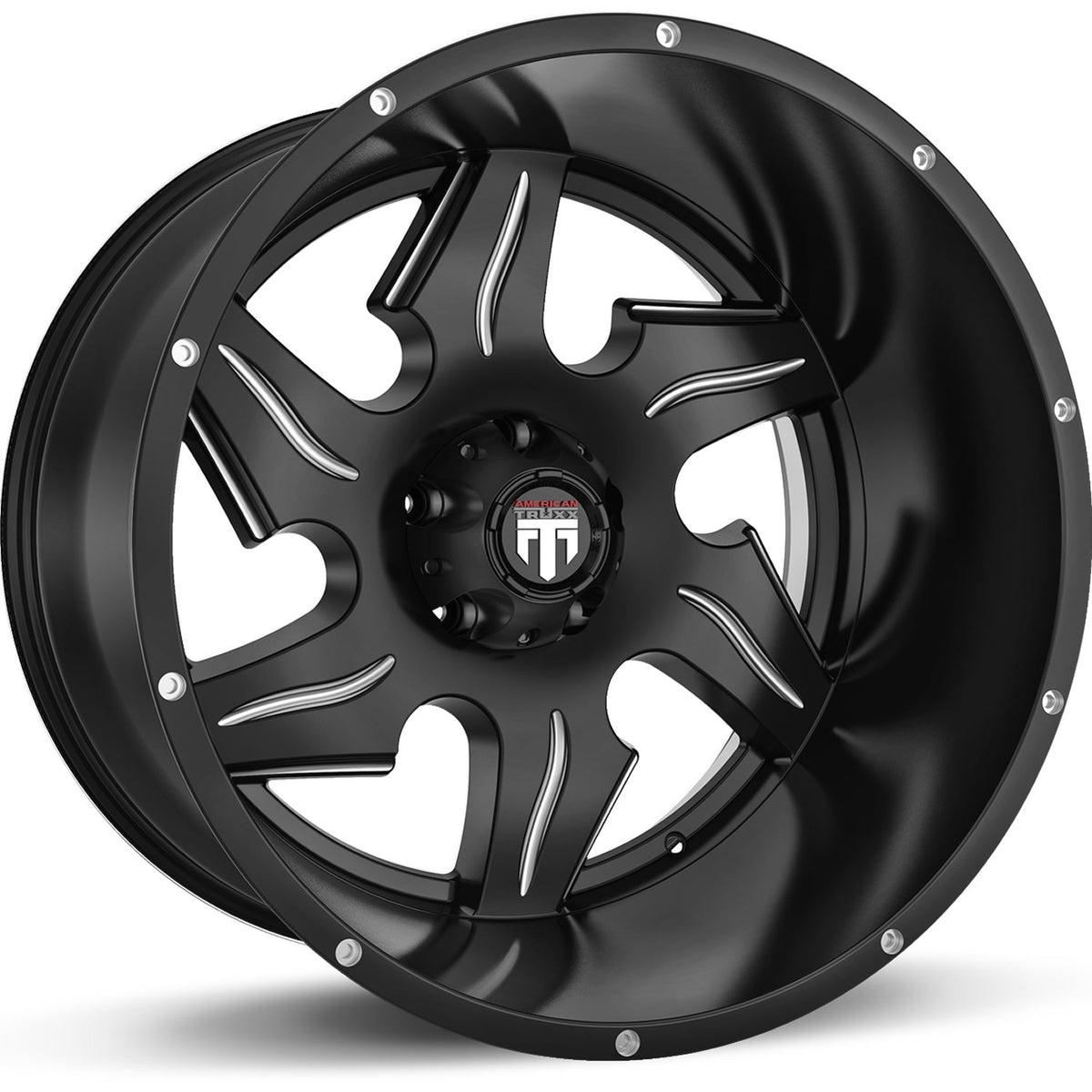 American Truxx NINJA AT163 Gloss Black Milled wheel