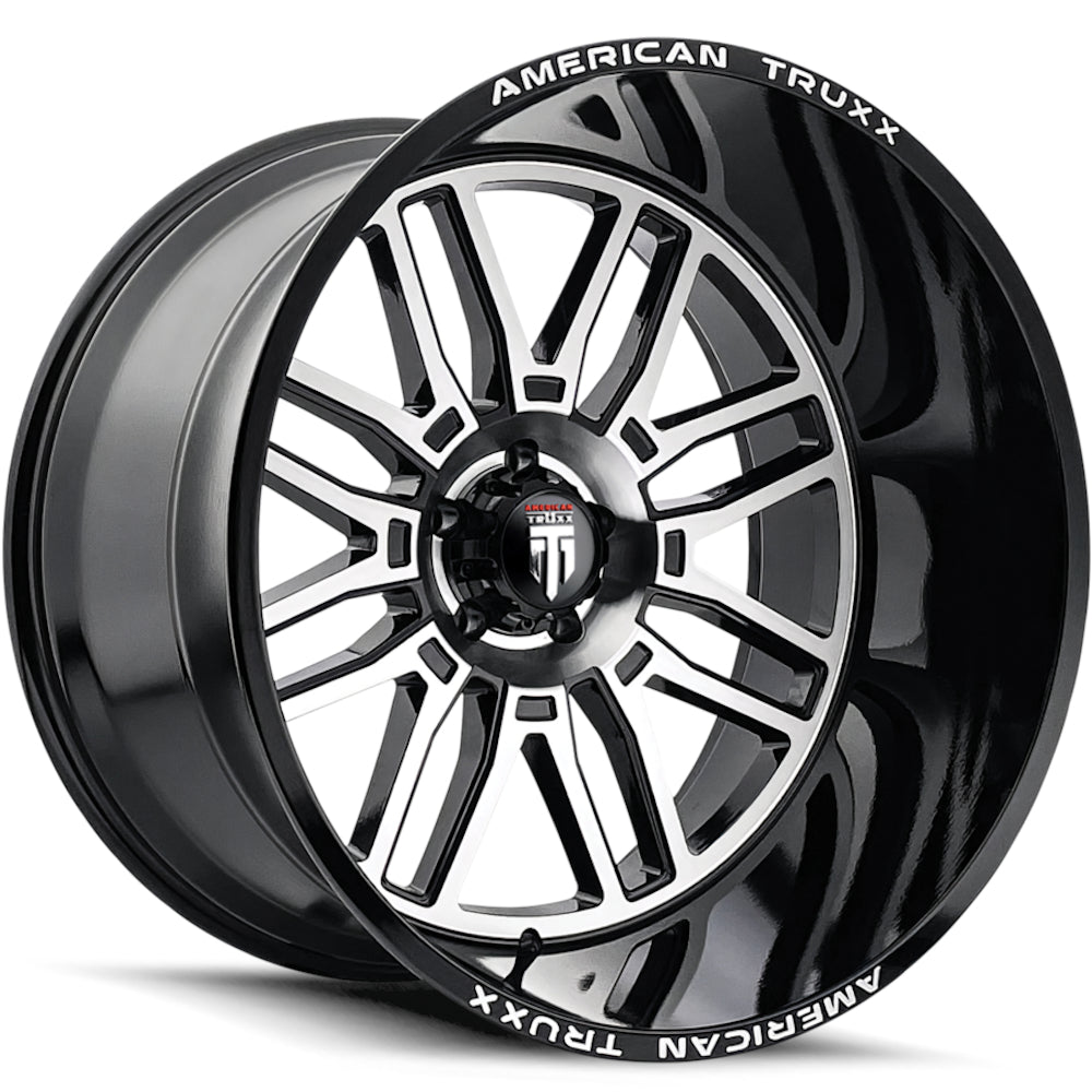 American Truxx RESTLESS AT1915 Gloss Black Machined wheel