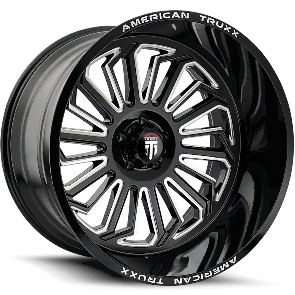 American Truxx BUTCHER AT1916 Gloss Black Milled wheel
