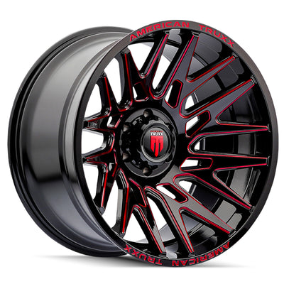 American Truxx EVOLUTION AT1919 Black Prizm Red wheel
