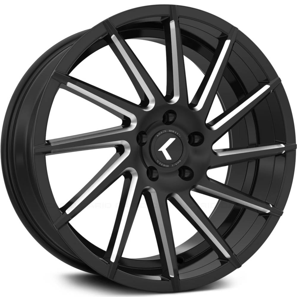 Kraze SPINNER KR181 Gloss Black Milled wheel