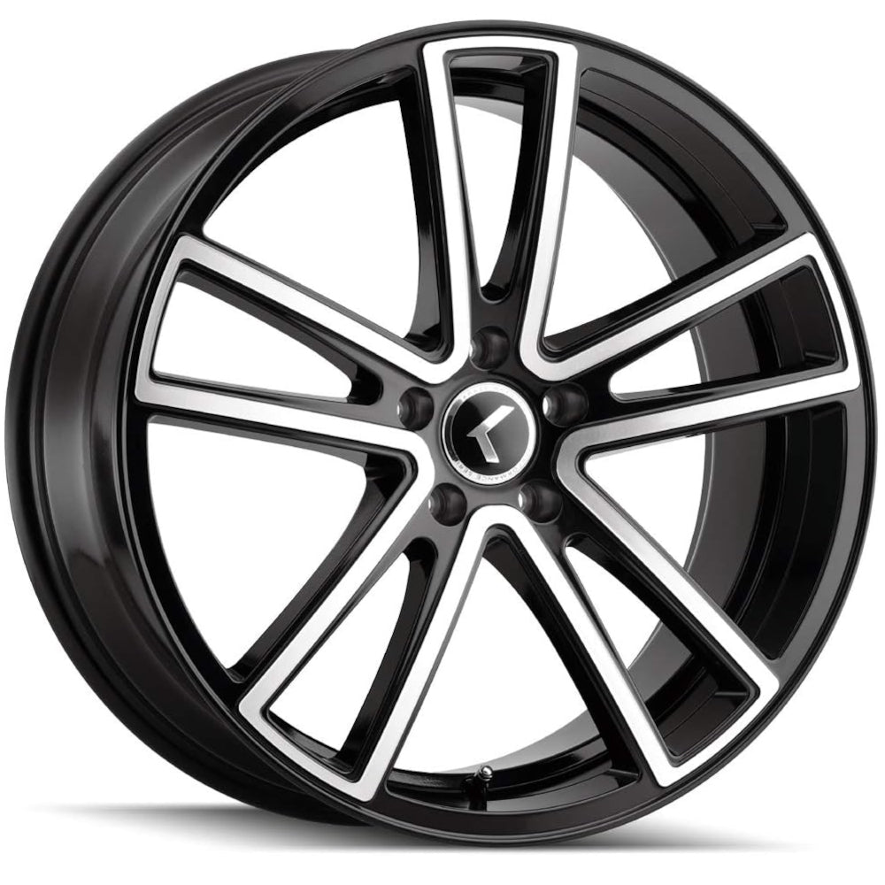 Kraze LUSSO KR190 Gloss Black Machined wheel