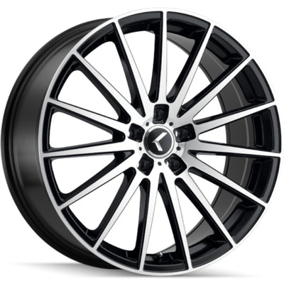 Kraze STUNNA KR191 Matte Black Machined wheel