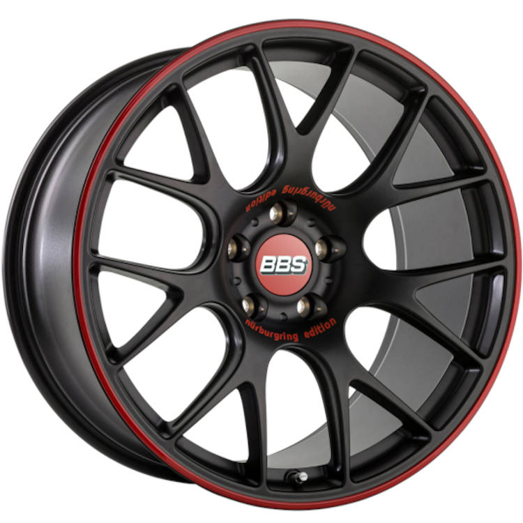 BBS CHR Black/Red wheel