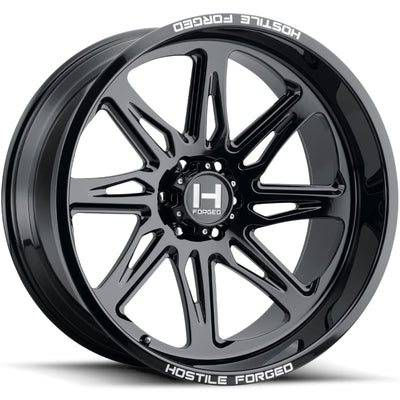 Hostile Forged HF07 TOMAHAWK Black wheel