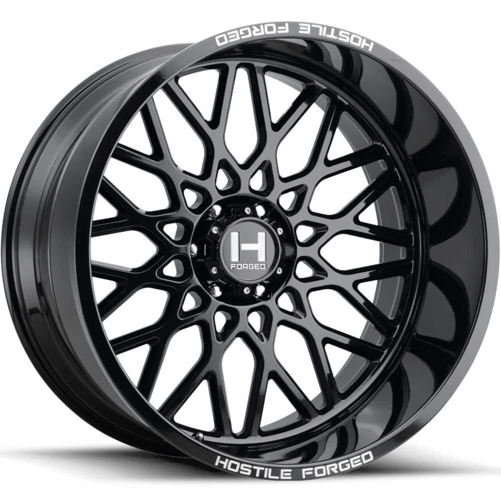 Hostile Forged HF08 SAVAGE Black wheel