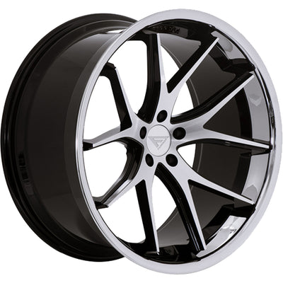 Ferrada FR2 Black/Machined/Chrome wheel