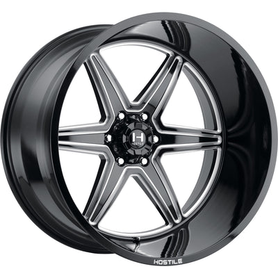 Hostile Venom Black/Milled wheel