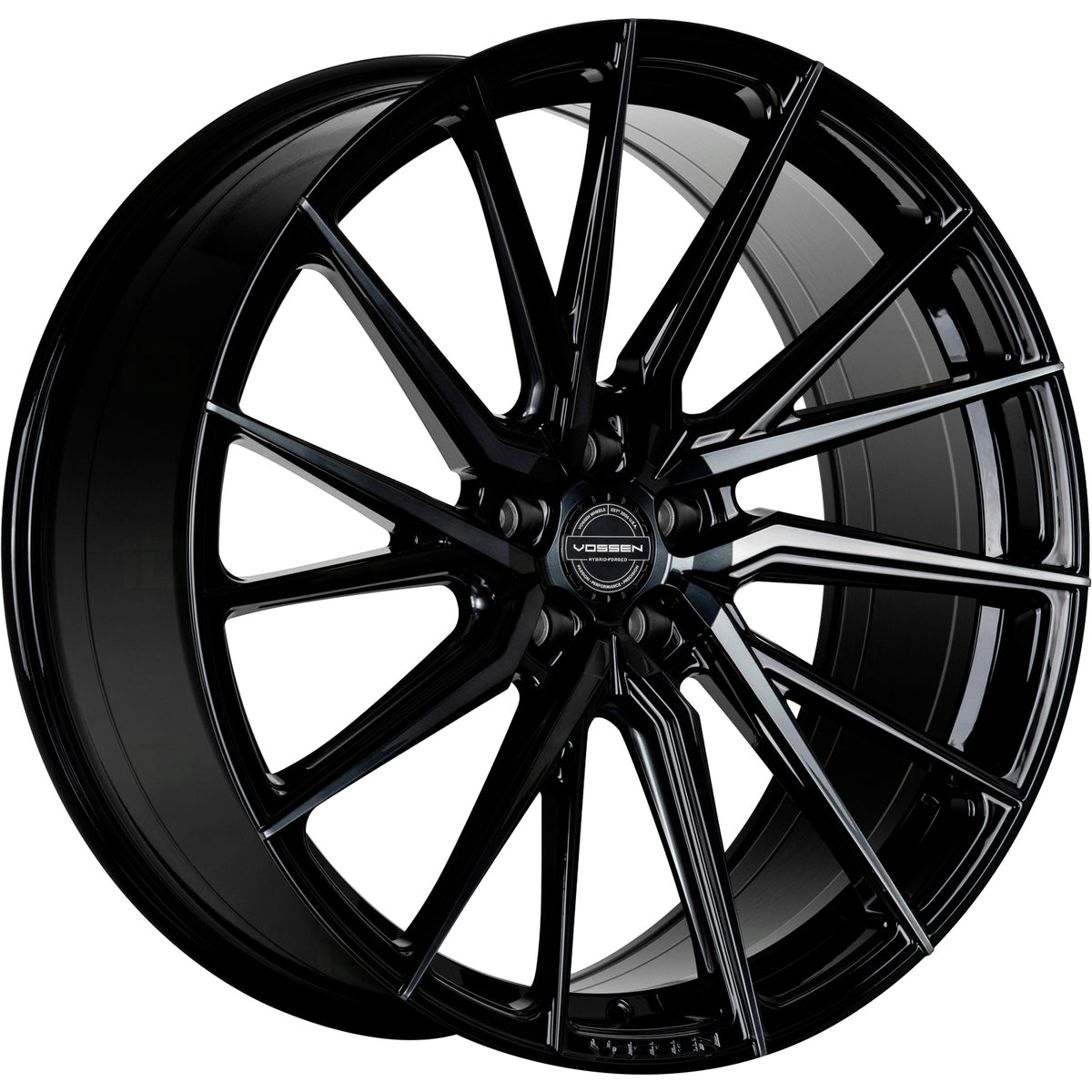 Vossen HF-4T Black/Machined wheel