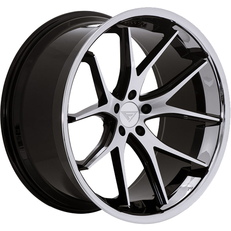 Ferrada FR2 Black/Machined/Chrome wheel