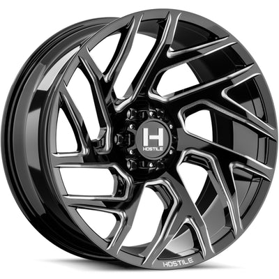 Hostile Vortex Black/Milled wheel
