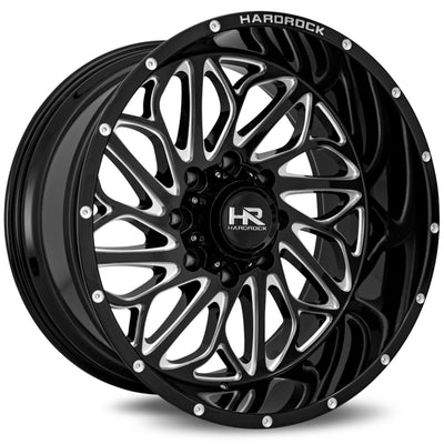 Hardrock BlackTop Xposed Black/Machined wheel