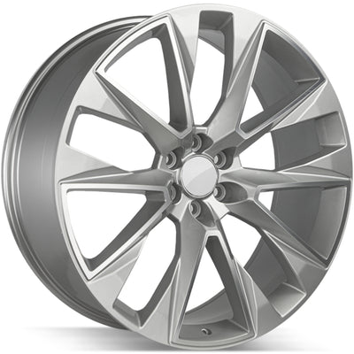 Strada Replicas Silverado Replica Silver/Machined wheel