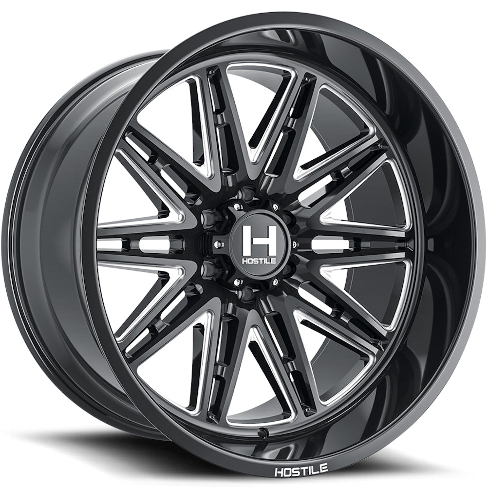 Hostile H126 MANIAC Black/Milled wheel