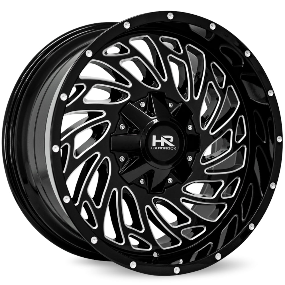 Hardrock H710 ATTACK Black/Machined wheel