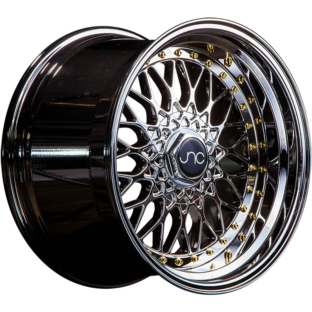 JNC JNC004 Platinum/Gold wheel