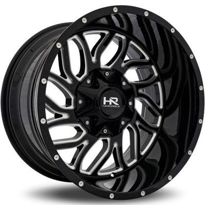 Hardrock H707 DESTROYER Black/Machined wheel