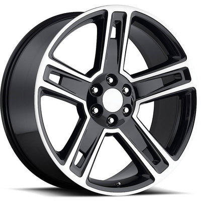 Factory Reproductions FR34 SILVERADO Black/Machined wheel