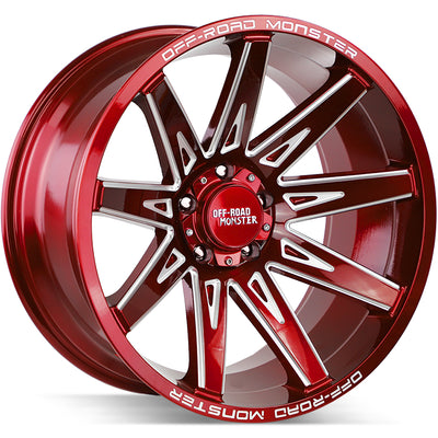 Off-Road Monster M25 Red/Milled wheel