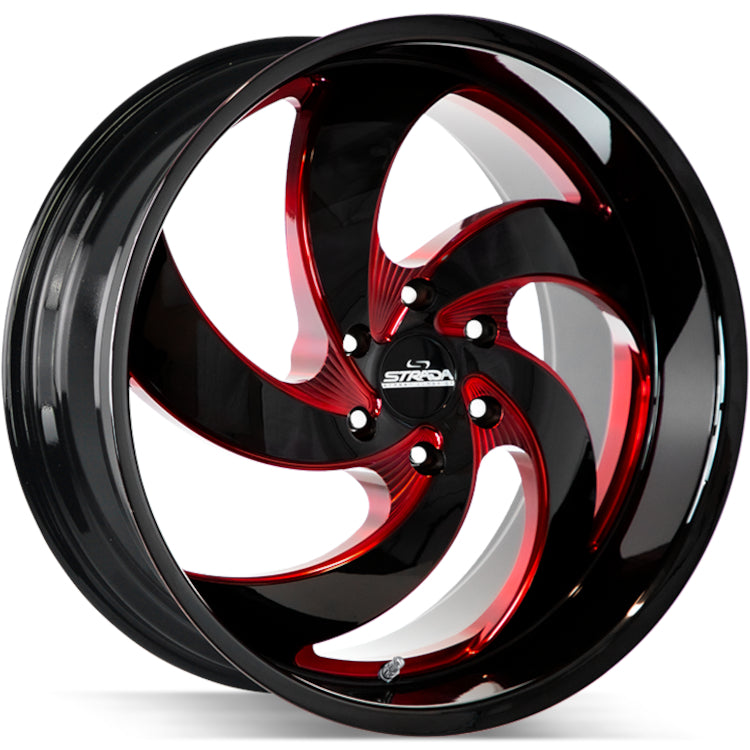Strada RETRO 5 Black/Red wheel