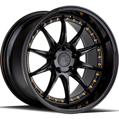 Aodhan DS07 Black/Gold wheel
