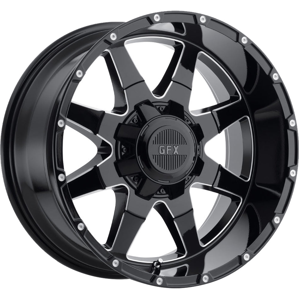 G-FX TR12 Black/Milled wheel