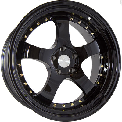 Aodhan AH03 Black/Gold wheel