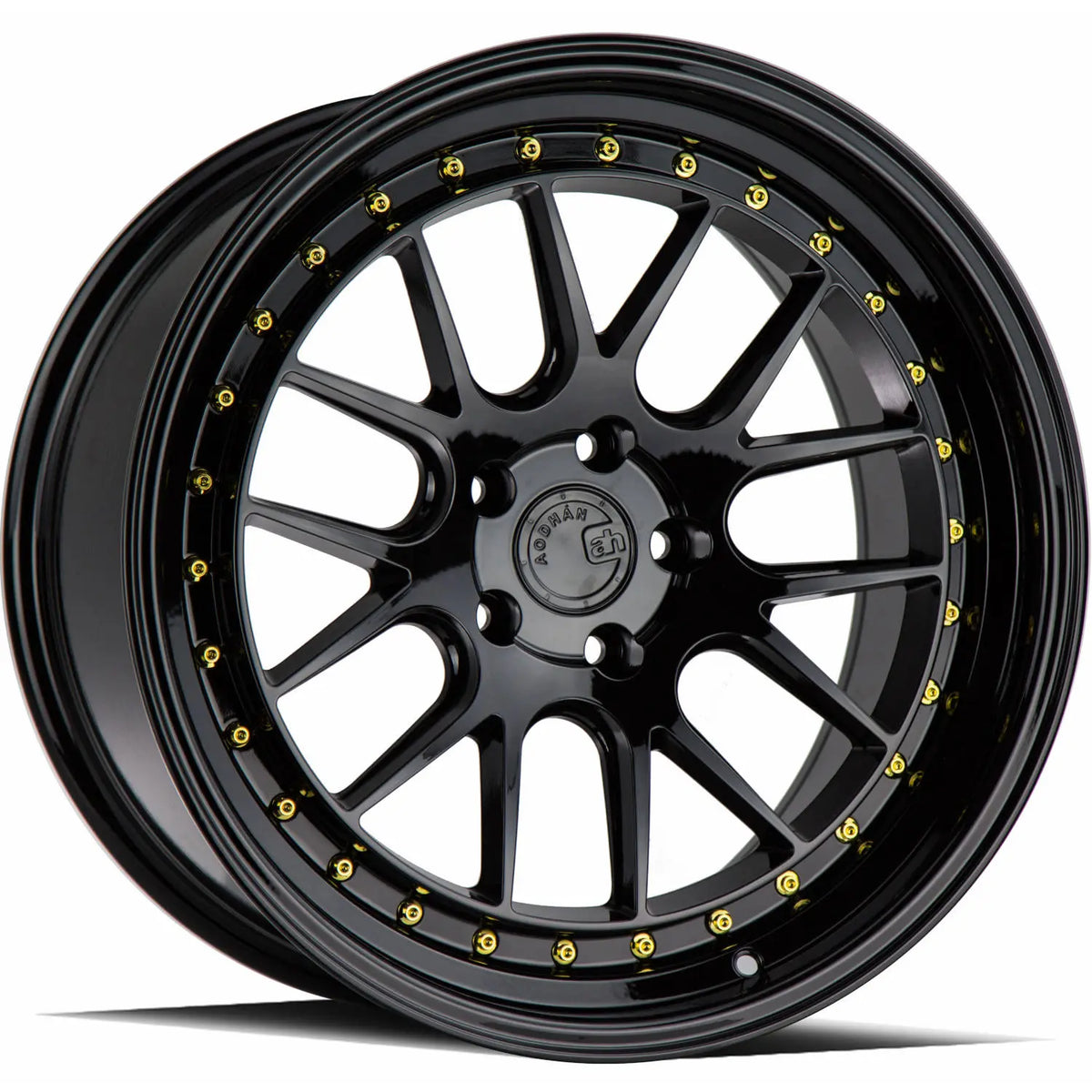 Aodhan DS06 Black/Gold wheel