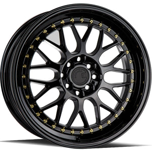 Aodhan AH02 Black/Gold wheel