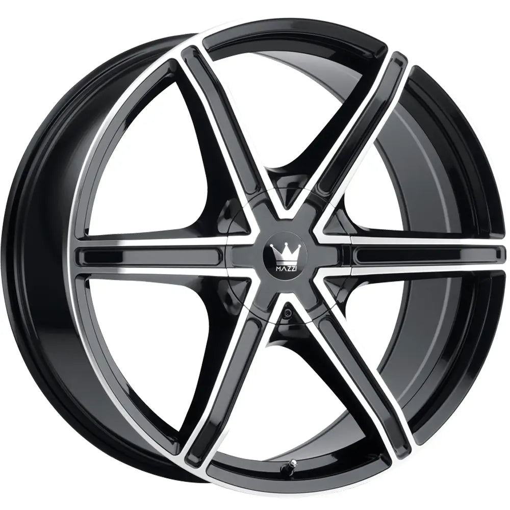 Mazzi STILTS 371 Gloss Black Machined wheel