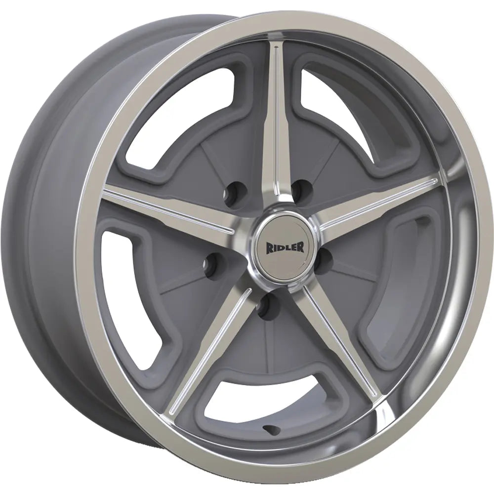 Ridler Style 605 Gray with Machined S wheel