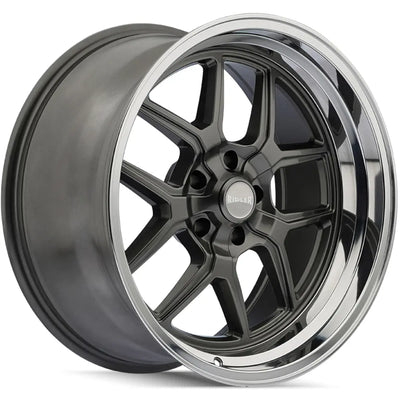 Ridler 610 Gloss Grey Polished wheel