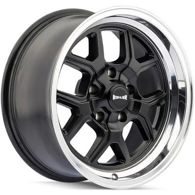 Ridler 610 Matte Black Polished wheel